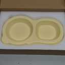 Ceramic Cat Food Water Bowl Set Double Dish Feeder Cat Dog Bowls No Spill Pet Feeding Bowls Keeping Pets from Black Chins for Cats Puppies Tiny Dogs