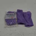ZenToes Moisturizing Socks for Cracked Heel Treatment - Vitamin E, Olive Oil and Jojoba Oil Infused Heel Socks to Soften and Hydrate (Fuzzy Lilac Purple, Regular) 2 Pairs