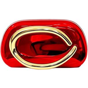 Acrylic Clutch Purse for Women Metal Handle Evening Bags Trendy Crossbody Bag for Wedding Party,Champagne