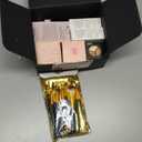 Makeup Set for Women Full Kit Includes, Eyeshadow Liquid Foundation,Loose Powder,Eyebrow Pencil,Lipstick Eye Pencil Makeup Brushes Makeup Practice Board 4-Color Lip Gloss Set