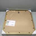 Yaetm 20x20 Gold Picture Frame Matted to 16x16, Set of 3, Thin Large Square Frame for Gallery Wall Display, Hanging Hardware Included (3 Pack, Gold) (20"x20", 3 pack, Gold)