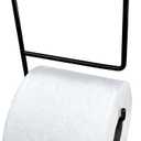 TP Pal - Extra Toilet Paper Roll Holder (Black)