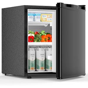 COWSAR Compact Refrigerator, 1.6 Cu Ft with Freezer, Mini Refrigerator with 7 Temperature Settings, Energy-efficient Low Noise Small Refrigerator Suitable For Dorm, Office, Commercial Bar, RV