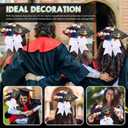 WinnerWhy 50Pcs DIY Dominican Republic Flag Graduation Cap Decorations 2026 Handmade Dominican Republic Grad Hat kit Included Faux Flower Heads 3D Butterfly Stickers for Craft Graduation Cap Topper