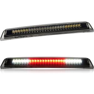 Third 3rd Brake Light LED for 2005-2016 Nissan Frontier & 2004-2015 Nissan Titan, High Mount Rear Brake Lights Assembly, Waterproof Center Cab Cargo Lamp Stop Light (Smoke)