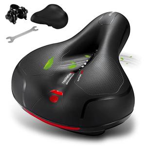 Comfortable Seat Cushion for Men Women with Dual Shock Absorbing Ball Memory Foam Waterproof Wide Bicycle Saddle Fit for Road Bikes