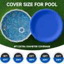[Ultra Thick] 21FT Round Winter Pool Covers for Above Ground Pool Covers Easy Install 195GSM 500D,UV & Tear Resistant, Upgraded Heavy-Duty Winch, Reinforced Edges,Extra 4Ft Overlap