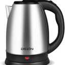 DEZIN Electric Kettle Upgraded, BPA Free 2L Stainless Steel Tea Kettle, Fast Boil Water Warmer with Auto Shut Off and Boil Dry Protection Tech for Coffee, Tea, Beverages