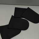 Zhanmai 2 Pairs 3 mm Neoprene Toe Covers Warmers Black Booties Thermal Foot Toe Cap ice bath Sock for Winter Cycling Running (X-Large)