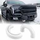 Tow Hook Covers Compatible with 2004-2026 F150 Accessories Bronco Base/Big Bend/Outer Banks-Fit for 2017-2021 Tundra Accessories-Upgrade Design, Silicon Rubber (White)