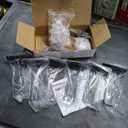 4 Pack - 10 inch Black Hidden L Shelf Bracket (1/5 Inch Thicked) Iron Shelf Brackets, Metal Shelf Bracket, 160 lb. Load Capacity ,DIY Shelving Hidden 90 Degree Right Angle Bracket Design