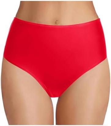 Tempt Me Women's High Waist Bikini Bottom - Full Coverage Bathing Suit Swim Bottom 2025 Swimsuit Swimwear Small