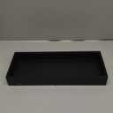 Toilet Tank Tray for Modern Black Bathroom Decor Set of 2 Toilet Tank Topper Paper Storage Decorative Organizer Box Wood Vanity Tray for Counter Decor Dresser Tops 15" x 6" x 2" (Black)