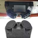 KUAFU Universal Overhead Stereo Console Compatible with Polaris RZR 570 800 RZR-4 XP1K Golf Cart Radio Cover Black
