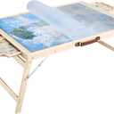 VEVOR 1500 Piece Puzzle Table with Folding Legs, 4 Drawers and Cover, 34x25 in Portable Wooden Board, Jigsaw Puzzle Accessories for Adults, Organizer & Storage System, Birthday Gift for Mom