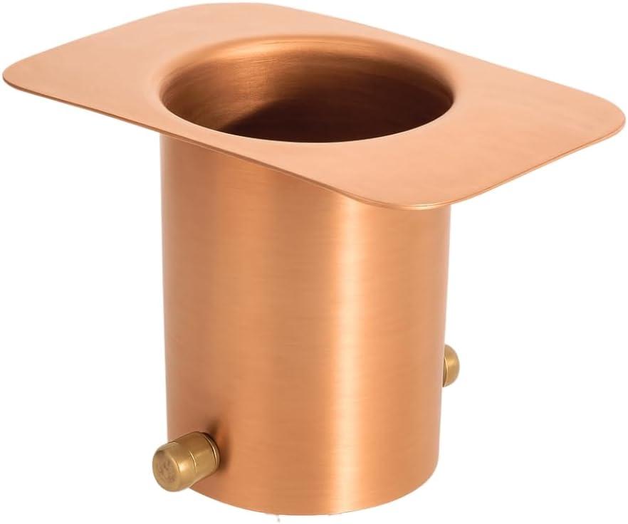 Monarch Rain Chains Gutter Adapter  Standard Adapter with Brass Bolt for Chain Installation, Pure Copper Rain Chains for Gutters Mount, Rust-Resistant Drainage Mount for Roof Downspout Chain