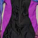 Halcurt Women's Boyleg One Piece Rash Guard with Built in Bra UPF50+ Zip Long Sleeve Full Body Modest Swimsuit, S