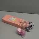 Makeup Brushes Set, Mlemle Professional 26 Pcs Makeup Kit, Include Powder Foundation Concealers Blush Eye shadows 21 Pcs Makeup Brushes and 2 Powder Puff, 3 Makeup Sponge(A01-Pink)