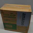 ECOLipak 125 Pack 3 Compartment Plates Disposable, 10 inch Heavy-Duty Compostable Paper Plates Made of Eco-Friendly Sugar Cane Fibers