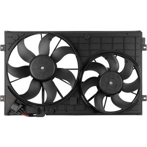 Radiator Cooling Fan Assembly for Volkswagen Beetle 2012-2019 for Volkswagen Jetta 2007-2018 for Volkswagen Golf 2010-2014 for Volkswagen Rabbit 2006-2009