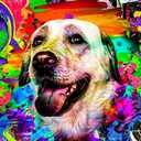 Dog Hair Dye, Permanent Pet Hair Dye, Professional Dog Safe Hair Dye, Bright Color for Dogs and Horses(Turquoise-2)