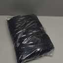 Turquoize Chenille 24"x 36" Extra Soft, Absorbent Shaggy Bath Rugs, Black - Non Slip for Bath or Kitchen