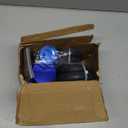 RULLINE Oil Catch Can Kit Oil Separator Reservoir Tank Engine Polish Baffled Compatible with 2011-2019 Ford F150 2.7EB 3.5EB 5.0 Passenger Side with Breather Filter Blue 400ml