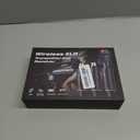 Wireless XLR Microphone System (2 Transmitter & 1 Receiver) 2.4Ghz, XLR Mic Adapter for Dynamic Microphone, Audio Mixer, Electric Guitar Bass, 48V Phantom Power for Condenser Mic, 160ft Range