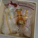 NileCart Egyptian Perfume Bottles 6 Pack Size 2 Hand Blown With Handmade Golden Egyptian Decoration For Perfumes Oil & Essential Oils.