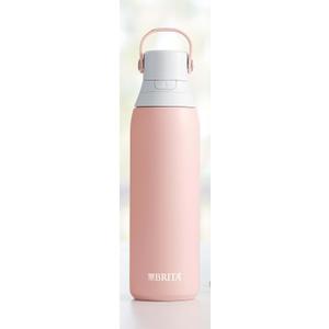 Brita Stainless Steel Premium Filtering Water Bottle, BPA-Free, Reusable, Insulated, Replaces 300 Plastic Water Bottles, Filter Lasts 2 Months or 40 Gallons, Includes 1 Filter, Rose - 20 oz