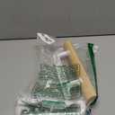 Sliding Glass Patio Door Handle Replacement Set with Oak Wood Inside Handles and Zinc Diecast Outside Pull, 3-15/16" Hole Spacing, Non-Handed, White