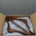 Suit Hangers 6 Pack Wooden Coat Hangers,Wide Shoulder Hangers with Non Slip Pants Holder,Heavy Duty Clothes Hangers,Suit Hangers for Men,for Women,for Suit,Coat,Jacket,Pants (Walnut