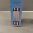 Hydrogen Water Bottle,Portable Hydrogen Water Generator Machine, Improve Water in 3 Minutes Quick Electrolysis, Suitable for Home, Office, Travel, Daily Drinking (Silver)