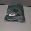 KOUFALL Short Green Christmas Curtains for Kitchen Bathroom Window,Sheer Linen Decorative Curtains for Bedroom (36"W x 45"L (Pack of 2))