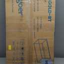 SAYGOER Gold Coffee Table,Glass Rectangular Center Tables,Simple Minimalist Table with 19.7'' Glass Metal Frame for Living Room,Apartment,Office,Home,Easy Assembly