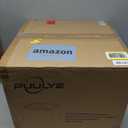 12.79 H Outdoor Water Fountain Made with Eco-Friendly Recyclable Materials, Polyethylene Square Bubbler Outdoor Fountain, Garden Decor with LED Light for Patio, Porch, Backyard