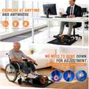 Under Desk Elliptical Machine, Electric Elliptical Leg Exerciser for Senior, Quiet and Compact Electric Seated Pedal Exerciser for Home with Monitor, Remote Control and 12 Adjustable Speeds