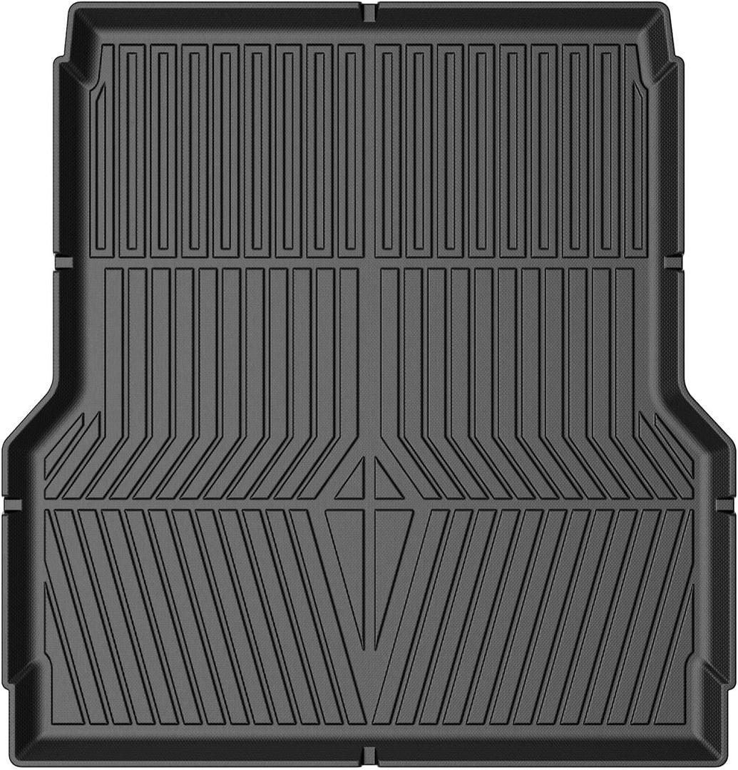 Powerty Truck Bed Mat for 2022-2024 2025 Hyundai Santa Cruz Accessories Cargo Mats 4.3FT All Weather Cargo Liner Heavy-Duty Trunk Bed Liner TPE Pickup Bed Mat Black