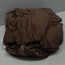 H.VERSAILTEX Rich Velvet Stretch 2 Piece Cover Chair Slipcover Sofa Cover Furniture Protector Couch Soft with Elastic Bottom Chair Couch Cover with Arms Width Up to 49 Inch(Chair,Brown)