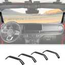 JWWY for Jeep JL A&B Pillar Grab Handles Cover Trim Compatible with 2024 Jeep Wrangler JL JLU Gladiator JT 4XE Interior Accessories 4pcs Carbon Fiber