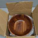 AIDEA Acacia Wooden Serving Bowls, 7 Inch Set of 4 for Salad, Soup, Noodle and More