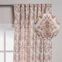 Maison d' Hermine Curtains for Living Room 100% Cotton 96 inch Length One Panel Light Filtering Curtains for Windows with Rod and Loop Pockets Gifts for Mothers Day (Allure, 50" W x 96" L)