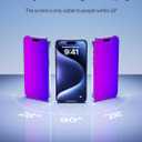 PDDKISS Compatible for iPhone 16 Pro Max Privacy Screen Protector Tempered Glass 6.9 Inch, Purple Gradient Anti Spy Anti Blue Light HD Easy Installation