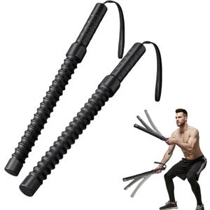 Weighted Ropeless Battle Rope for Home Gym, Strength Training,Portable Workout Ropes for HIIT Workouts, Low-Impact Cardio Training, Durable Core Strength Arm Muscle Builder Ropes for Men&Women- 2PCS