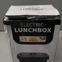 Vabaso Electric Lunch Box for Adults, 80W Heated LunchBox Portable Food Warmer Lunch Box for Work/Men/Car/Truck with 1.5L 304 Stainless Steel Container Fork & Spoon, 110V/12V/24V