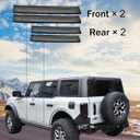 4PCS Door Sill Guards for Bronco 2021-2023, KEWISAUTO TPE Door Sill Protector Anti Scratch Door Sill Guards for Ford Bronco 2021 2022 2023 Accessories (Not for Bronco Sport)