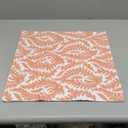 HWY 50 Coral Pink Decorative Throw Pillow Covers 18x18 Inch (1 Piece), Embroidered Cotton Farmhouse Cushion Cover Pillow Case for Sofa Couch Living Room Bed Bedroon, Floral Branches