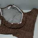 Bathroom Rug Sets, Soft Chenille 3 Piece Area Rugs Set, Toilet Base Mat and Carpet, Soft Chenille Bathroom Toilet Lid Cover, Machine Washable Seat Covers, Home Decor and Bath Room Accessories, Brown