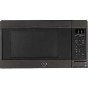 GE Countertop Microwave Oven, 1,150-watt Capacity, 1.6 Cubic Ft., 8 Auto Cooking Settings, Child-Lock Technology, Kitchen Essentials for The Countertop, Dorm Room or Apartment, Black Stainless
