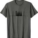 Backgammon Heartbeat Board Game Night T-Shirt, M, Asphalt Grey